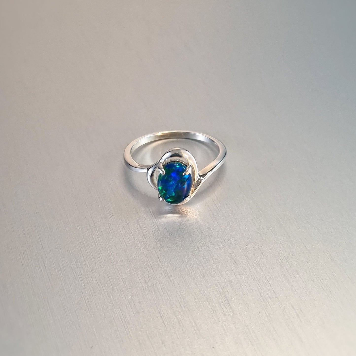 Opal Triplet Ring