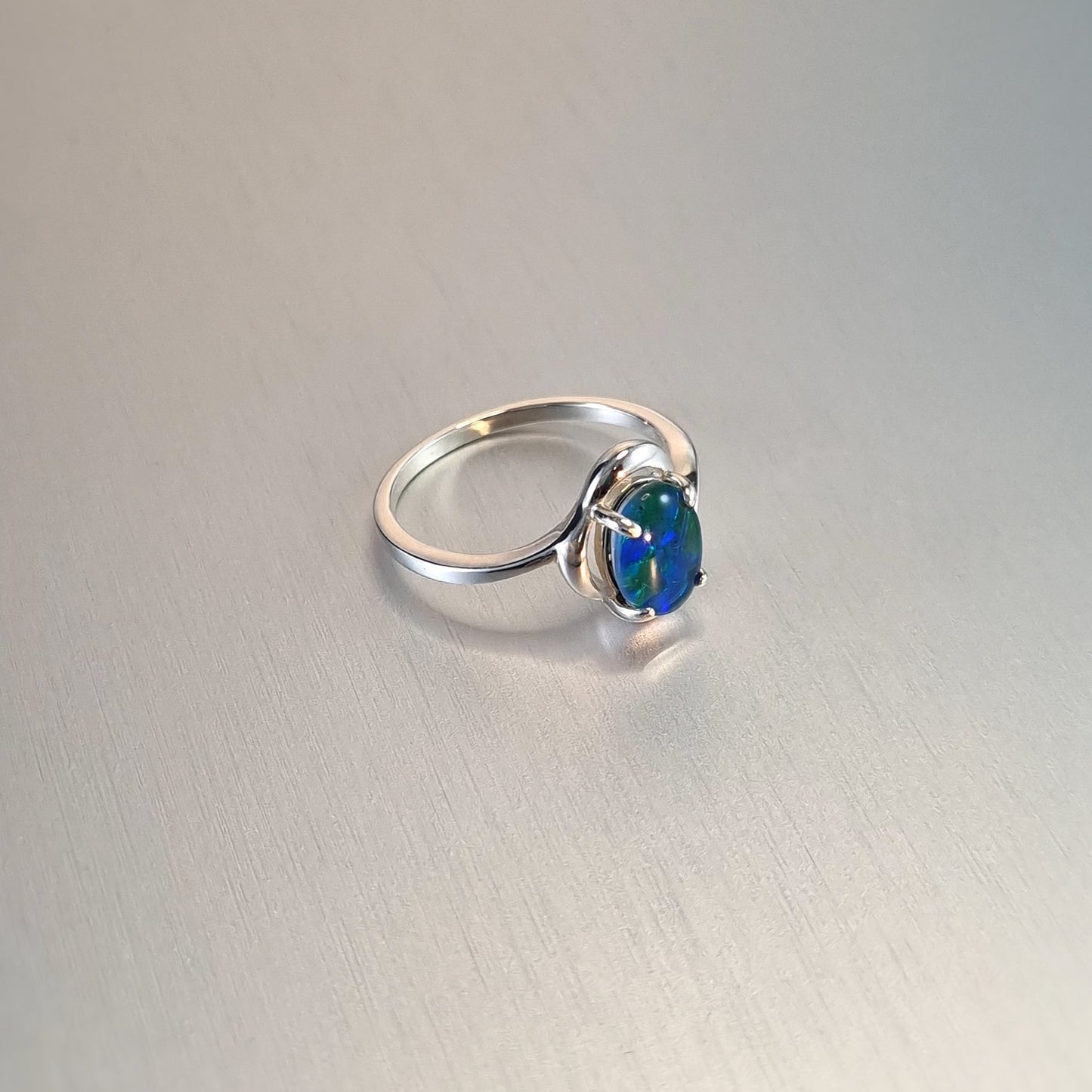 Opal Triplet Ring