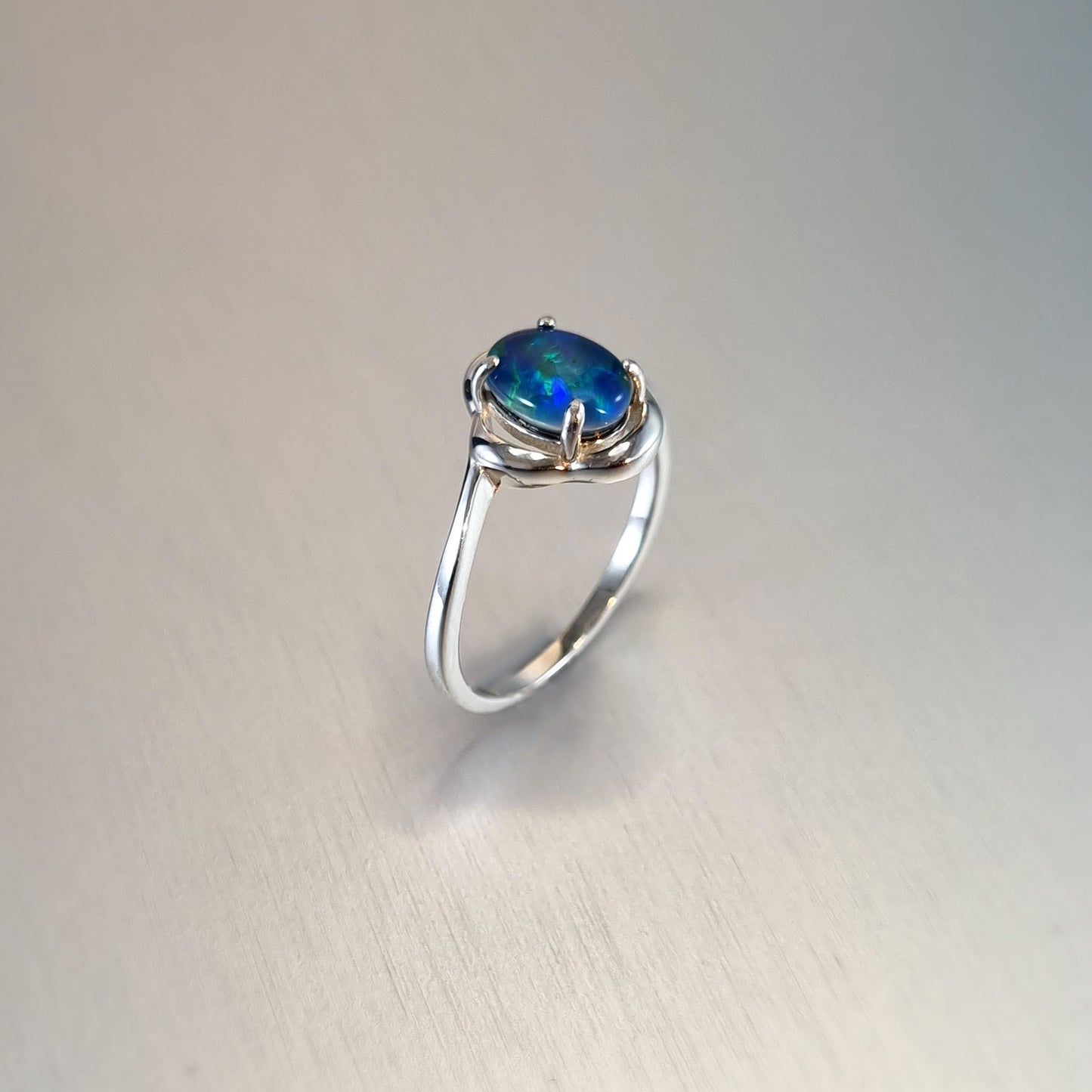Opal Triplet Ring