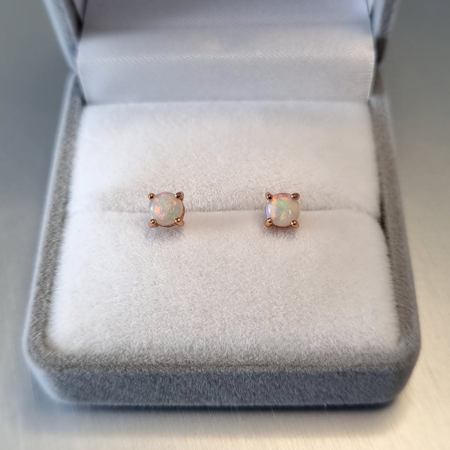 Solid Opal Earrings