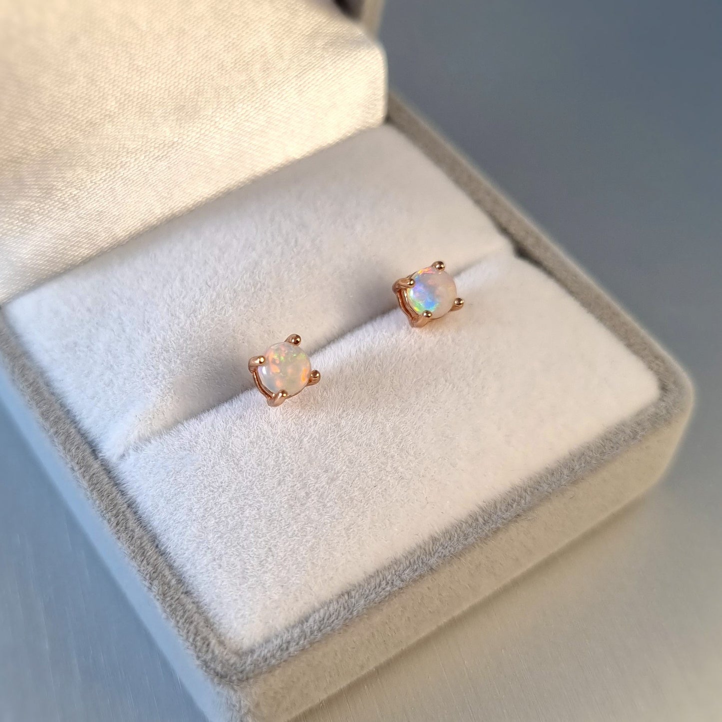 Solid Opal Earrings