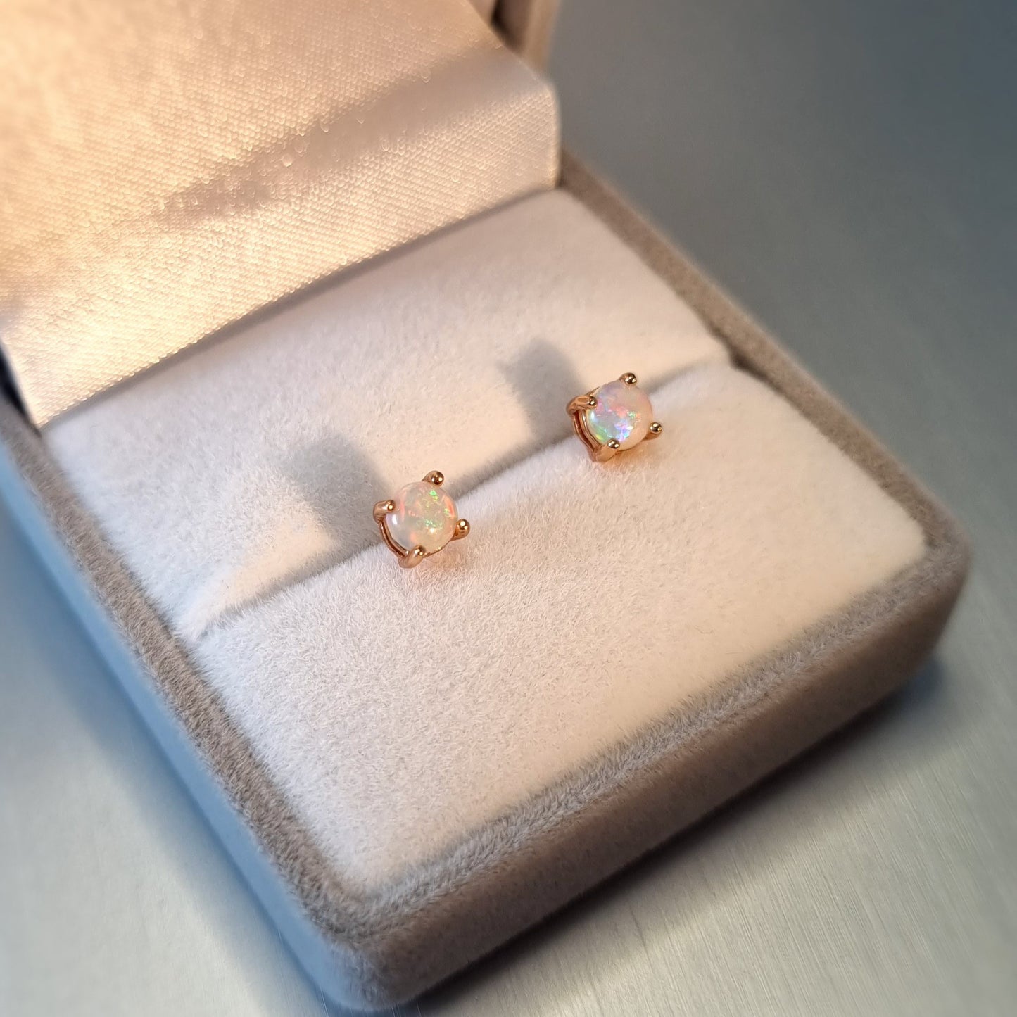 Solid Opal Earrings