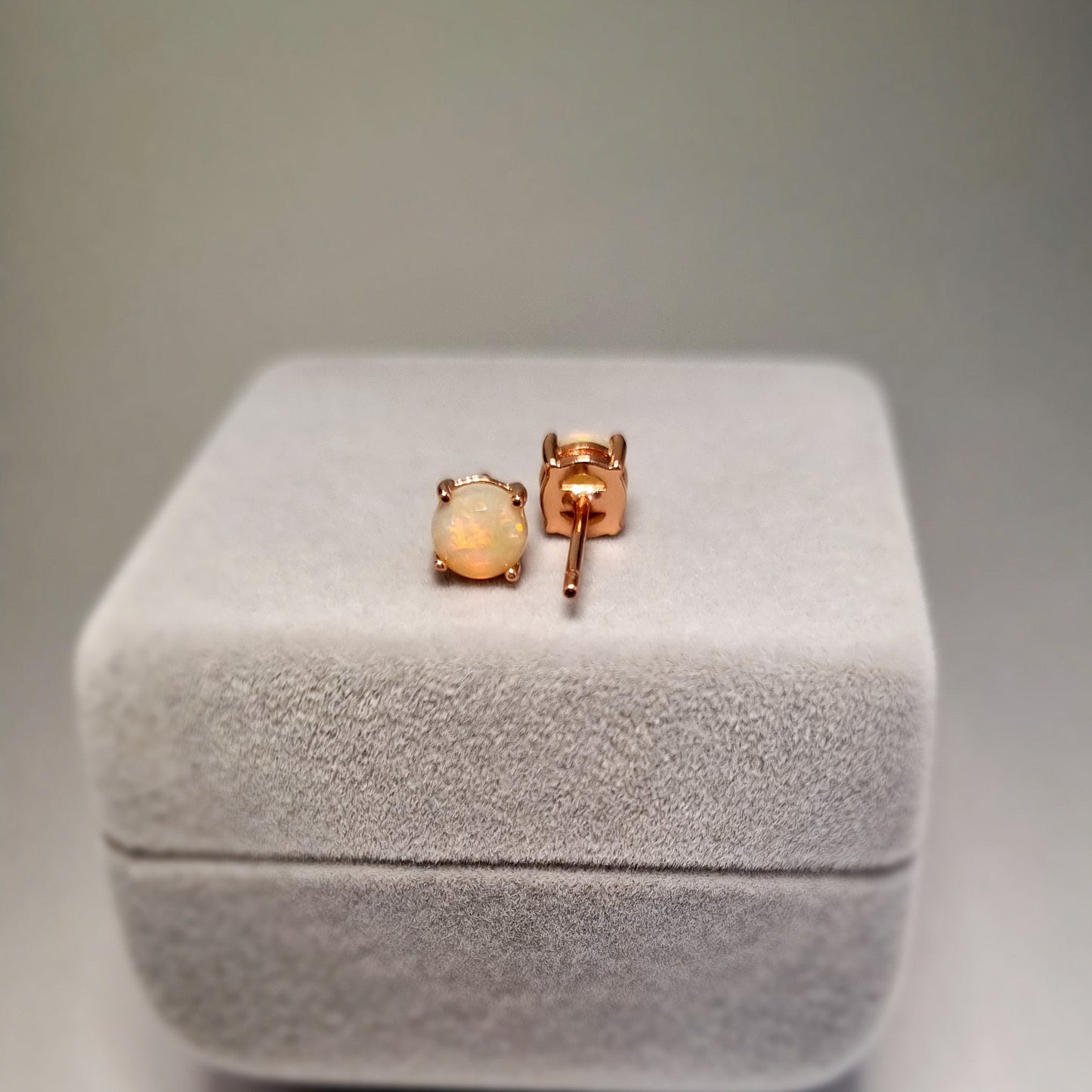 Solid Opal Earrings