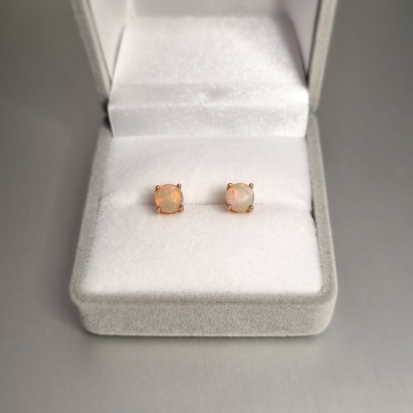 Solid Opal Earrings