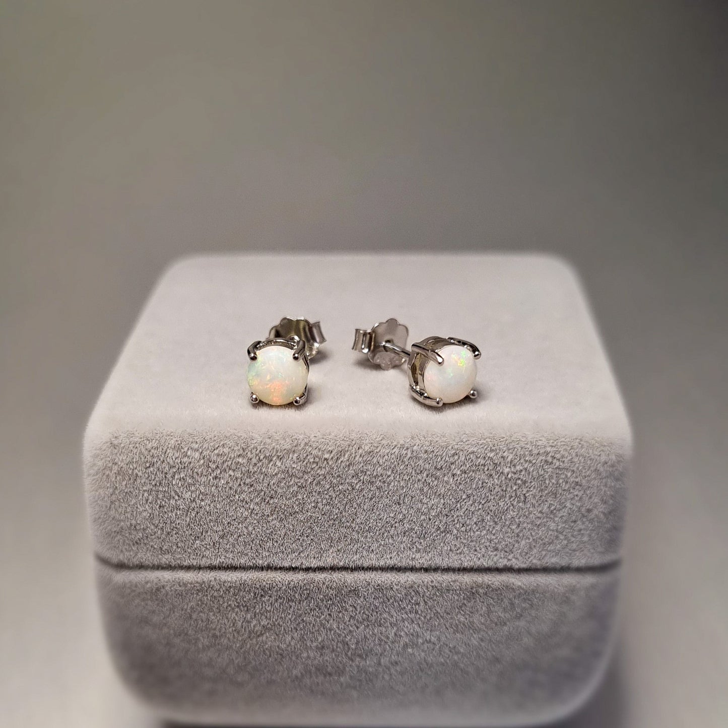 Solid Opal Earrings