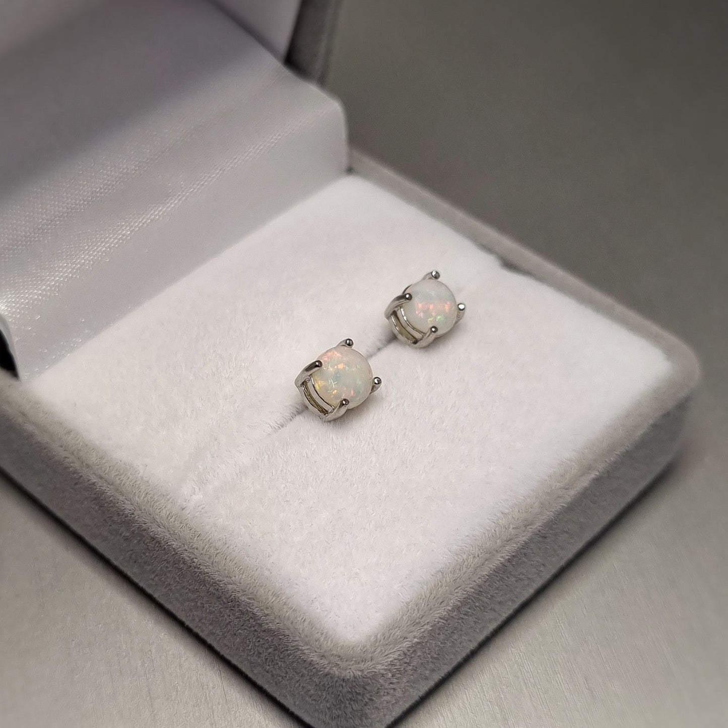 Solid Opal Earrings