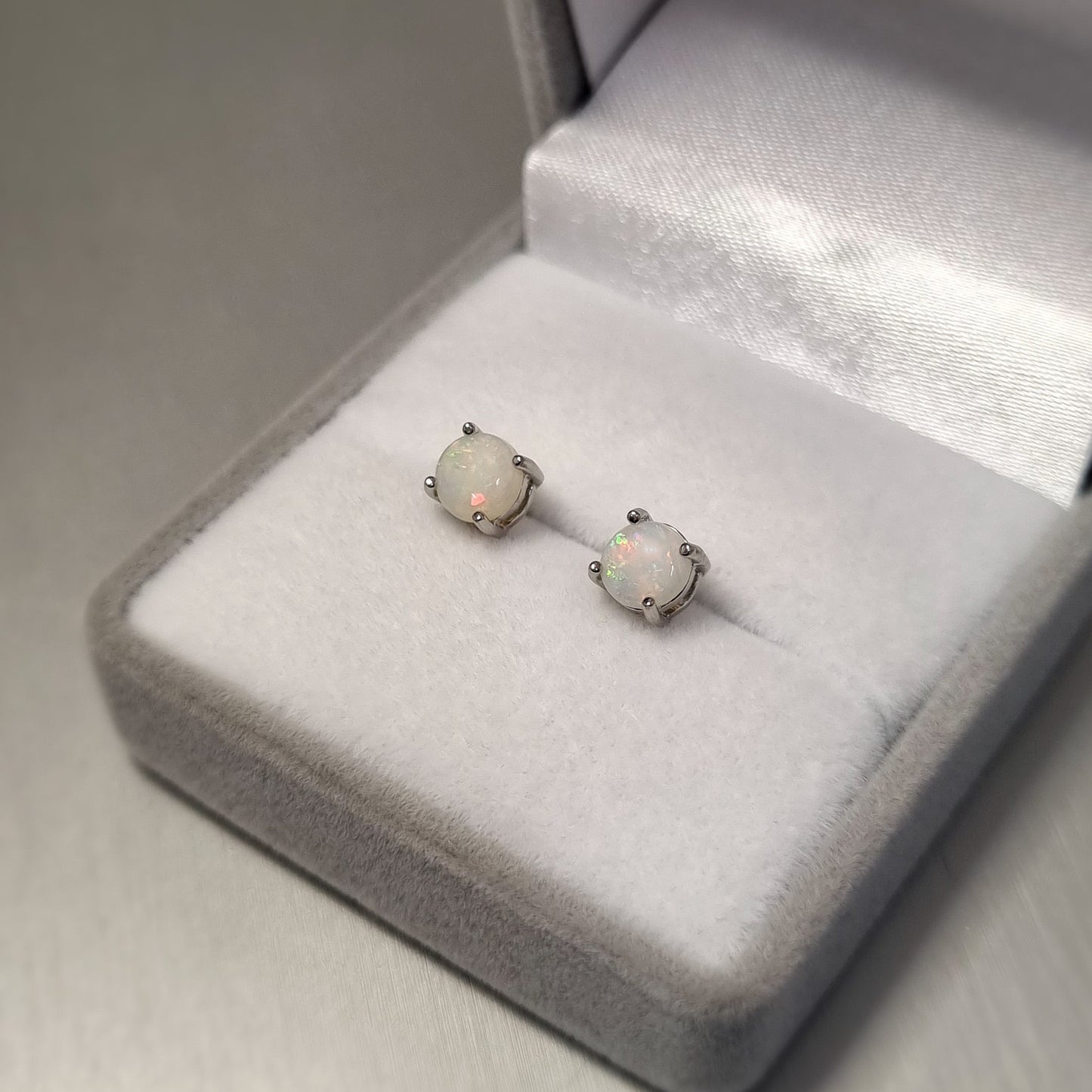 Solid Opal Earrings