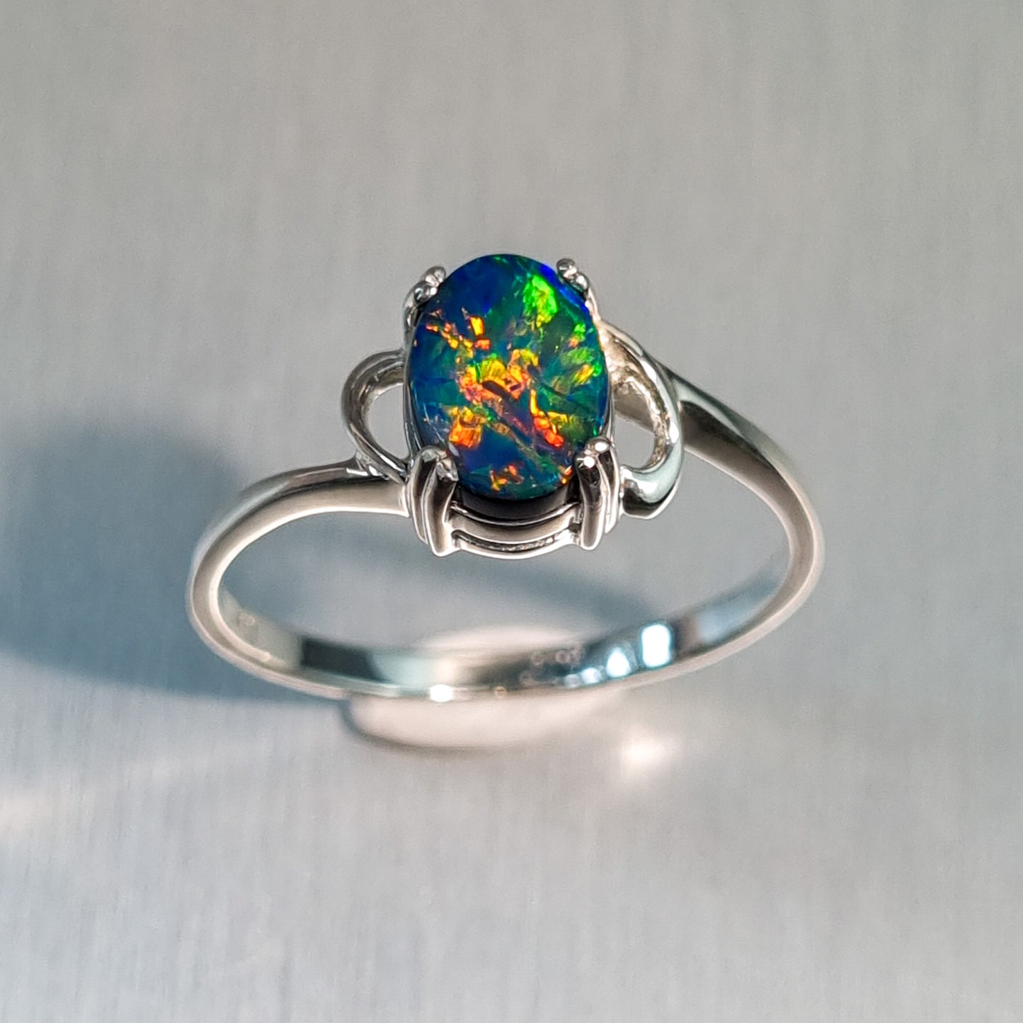 Opal Doublet Ring