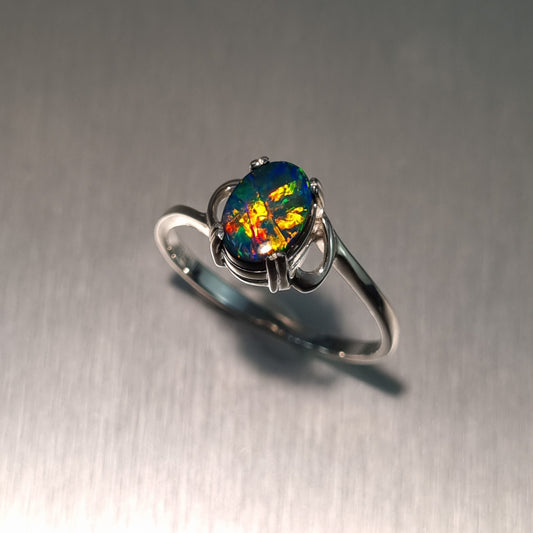Opal Doublet Ring
