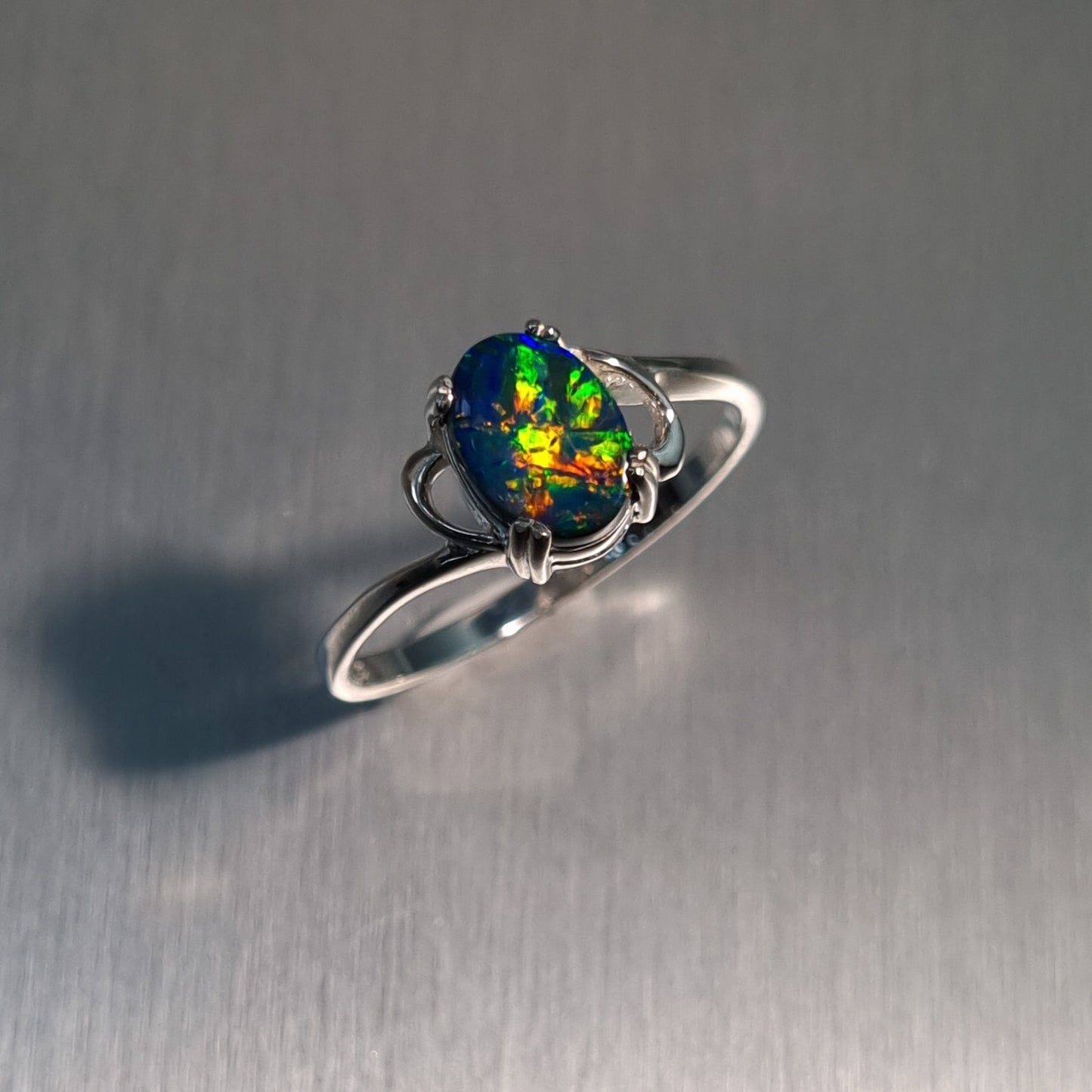 Opal Doublet Ring