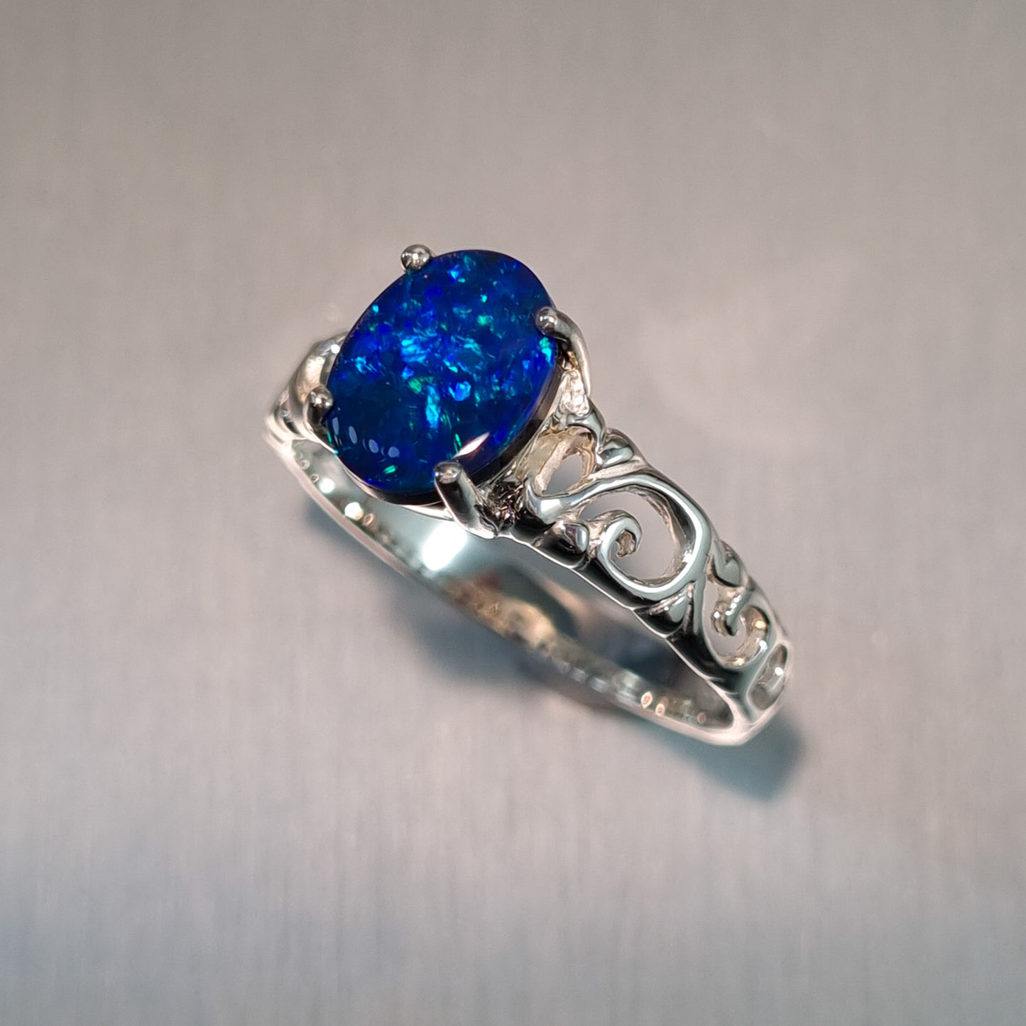 Opal Doublet Ring