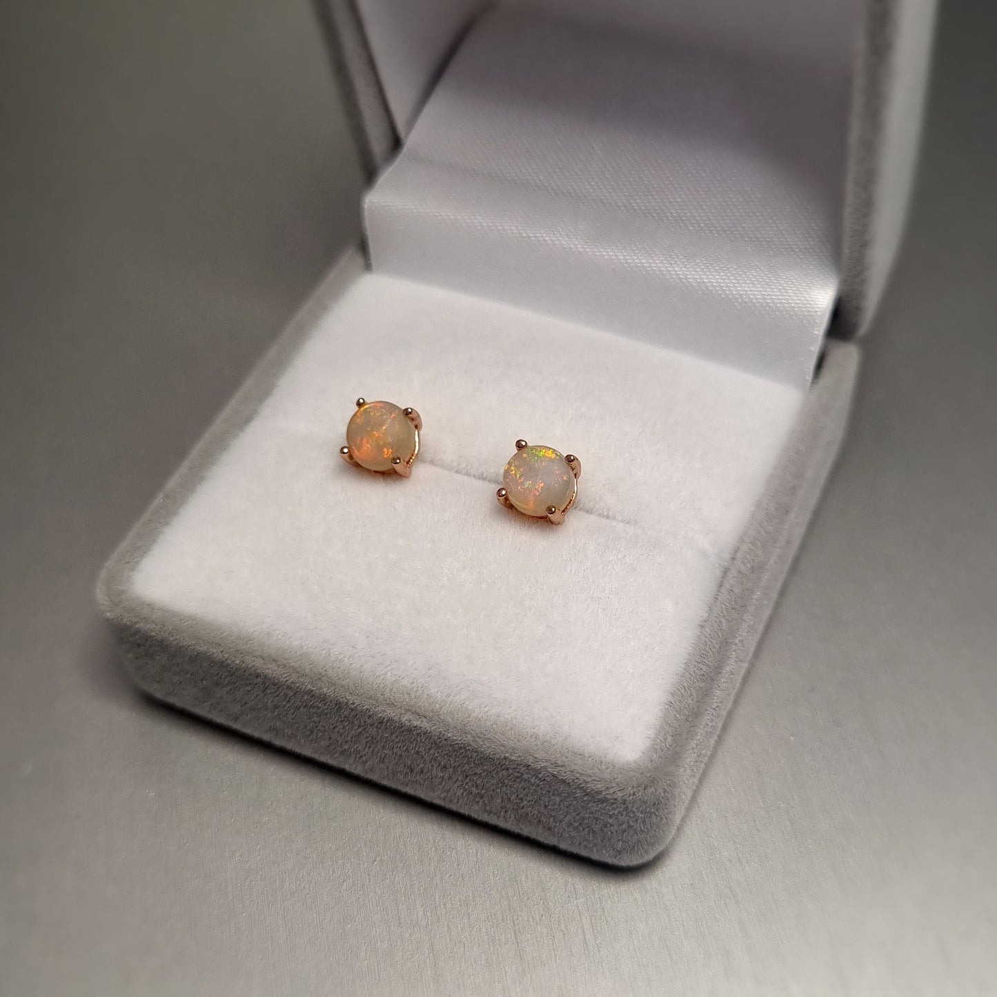 Solid Opal Earrings